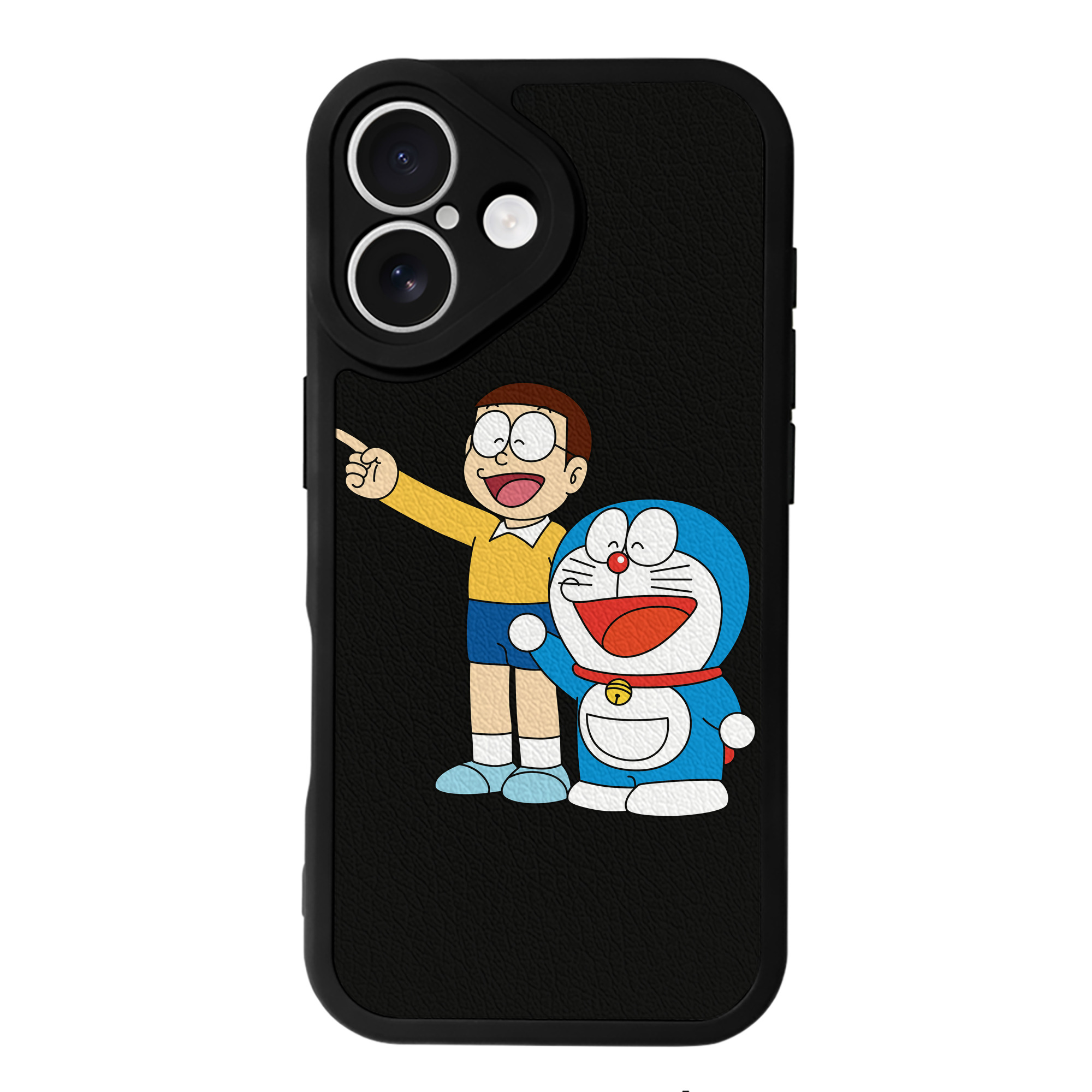 （画像用） ドラえもん 野比 のび太 Doraemon Nobita Nobi 【iPhone 16シリーズ対応】シリコンスマホケース（レザー調） 材質：シリコン